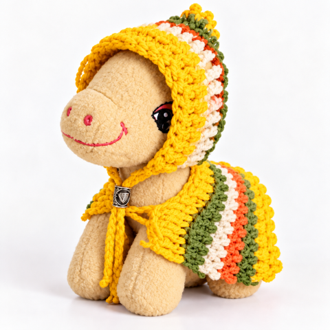 Einhorn Freitzeitlook mit Mütze